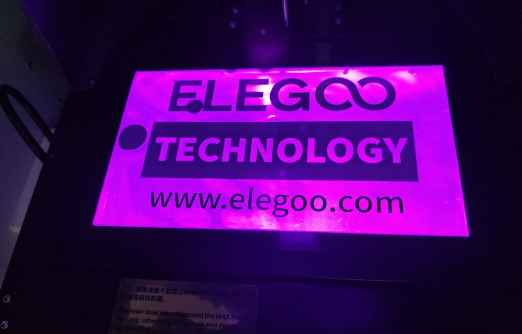 printbed LED resolution error on SLA printer